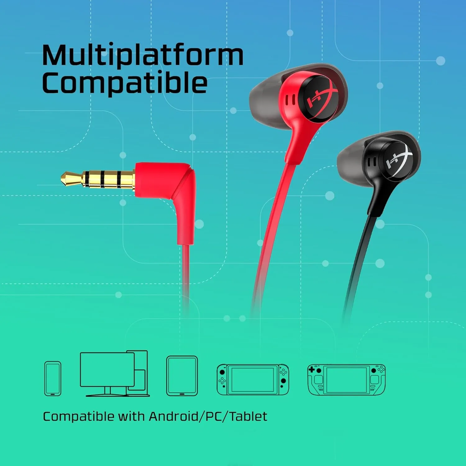 HyperX Cloud Earbuds II - PC | Mobile | Nintendo Switch | PS4 | PS5 | Xbox Series - RED