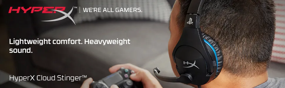 HyperX Cloud Stinger – Gaming Headset - Black-Blue