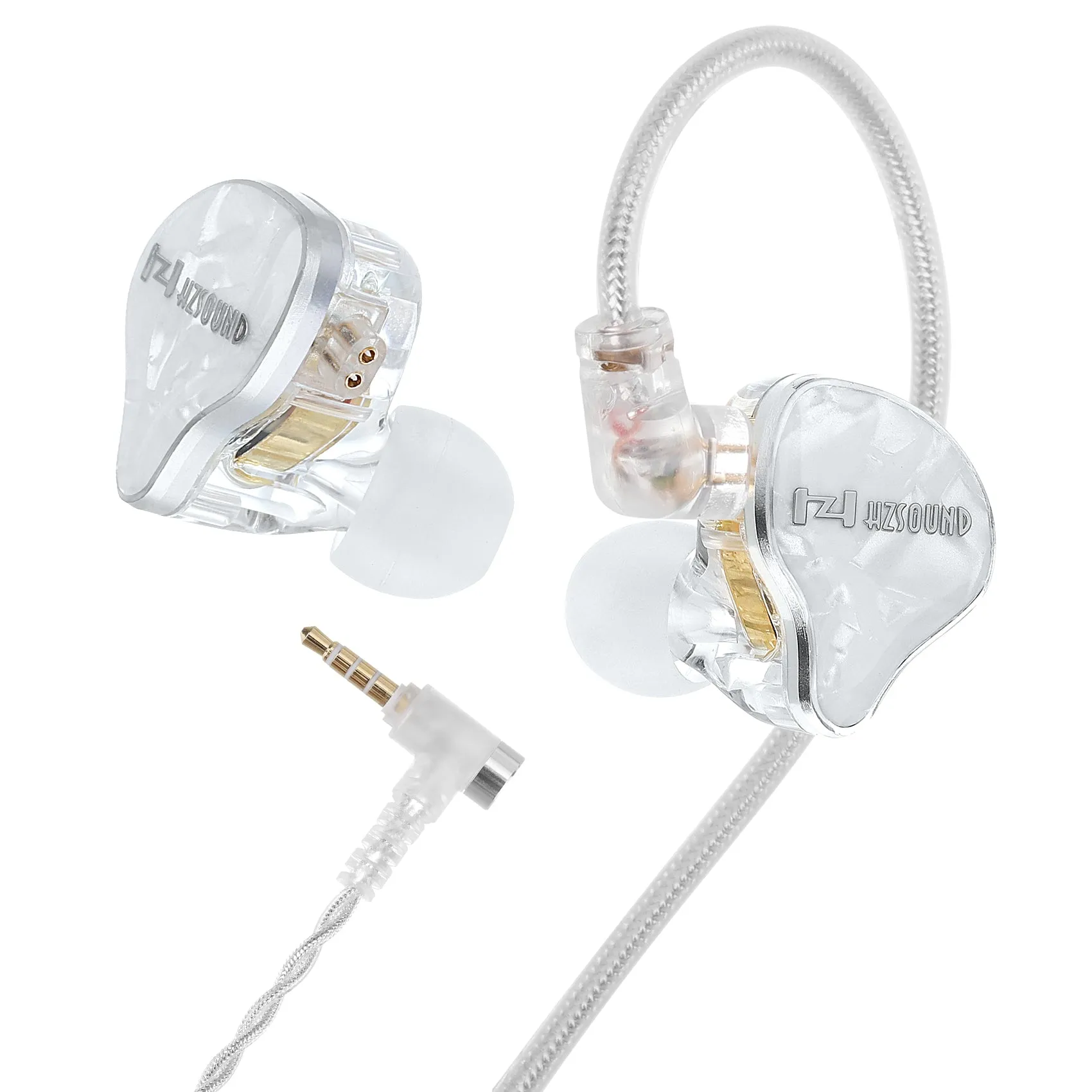 【HZSOUND White Snow】 In-ear Earphones IEM Headphones Born for music and gaming Professional Tuning Headsets