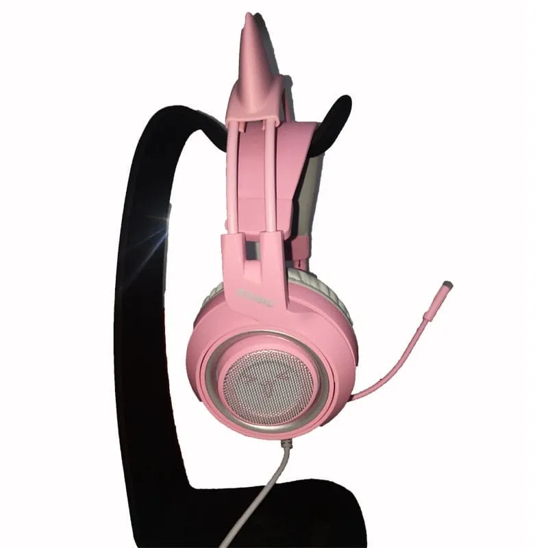 Kawaii Gaming Cat Ear Mic 3.5mm Headphones