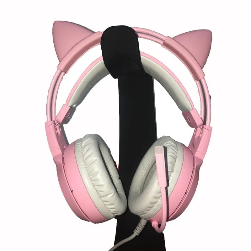 Kawaii Gaming Cat Ear Mic 3.5mm Headphones