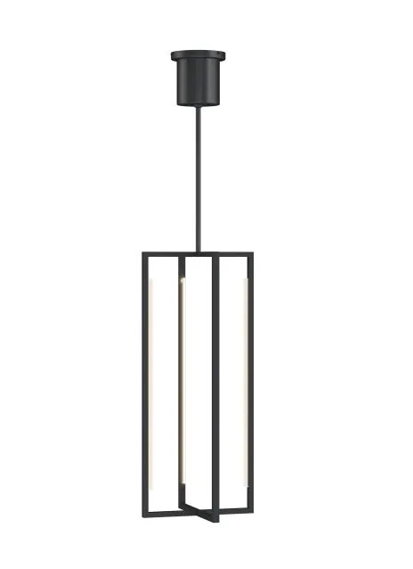 Kenway 9 in. LED Pendant Light Black Finish