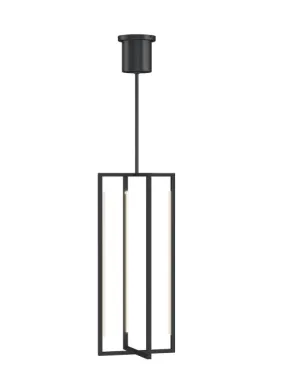 Kenway 9 in. LED Pendant Light Black Finish