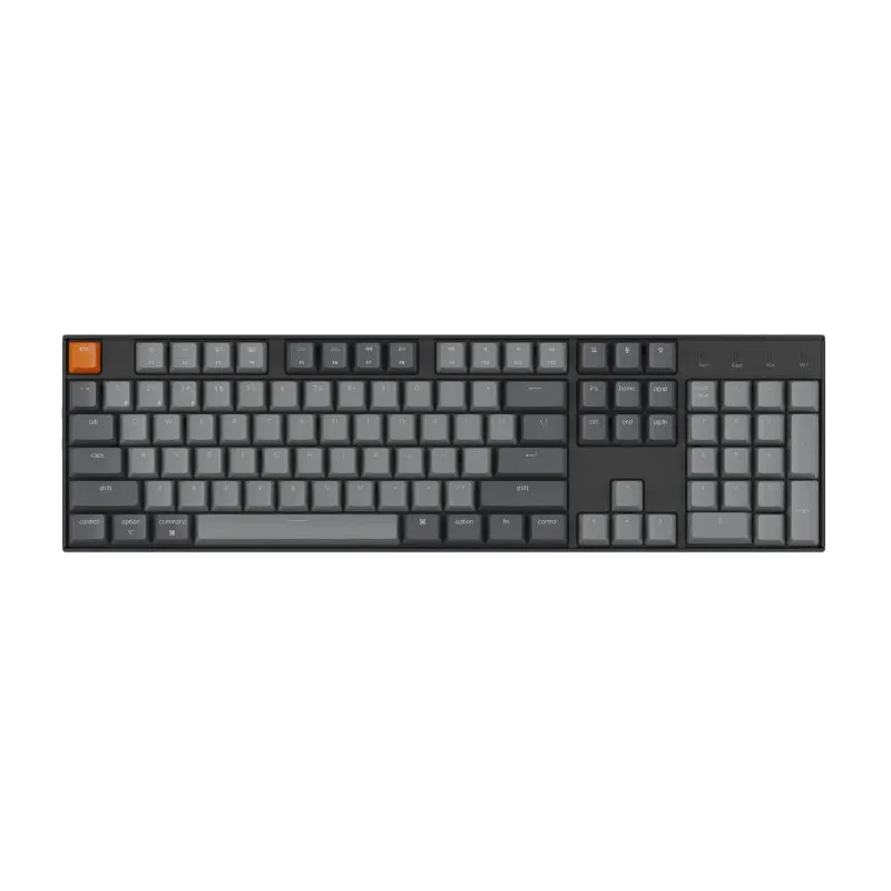 Keychron K10 104 Key Gateron Aluminium Frame Mechanical Keyboard Rgb Blue Switches