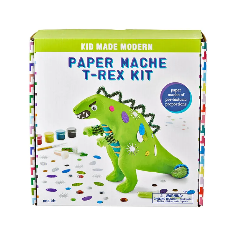 Kid Made Modern Paper Mache T Rex Kit - Multicolour