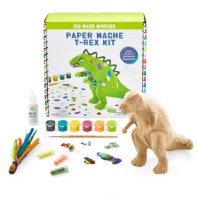 Kid Made Modern Paper Mache T Rex Kit - Multicolour