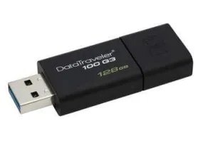 Kingston Flash Drive Datatraveler 100 G3 128 Gb Usb3.0 5 Year Carry In Warranty Dt100 G3/128 Gb