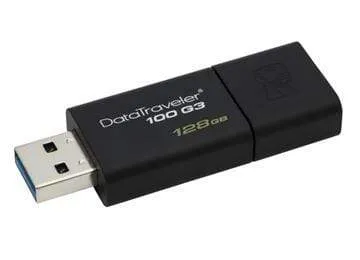 Kingston Flash Drive Datatraveler 100 G3 128 Gb Usb3.0 5 Year Carry In Warranty Dt100 G3/128 Gb