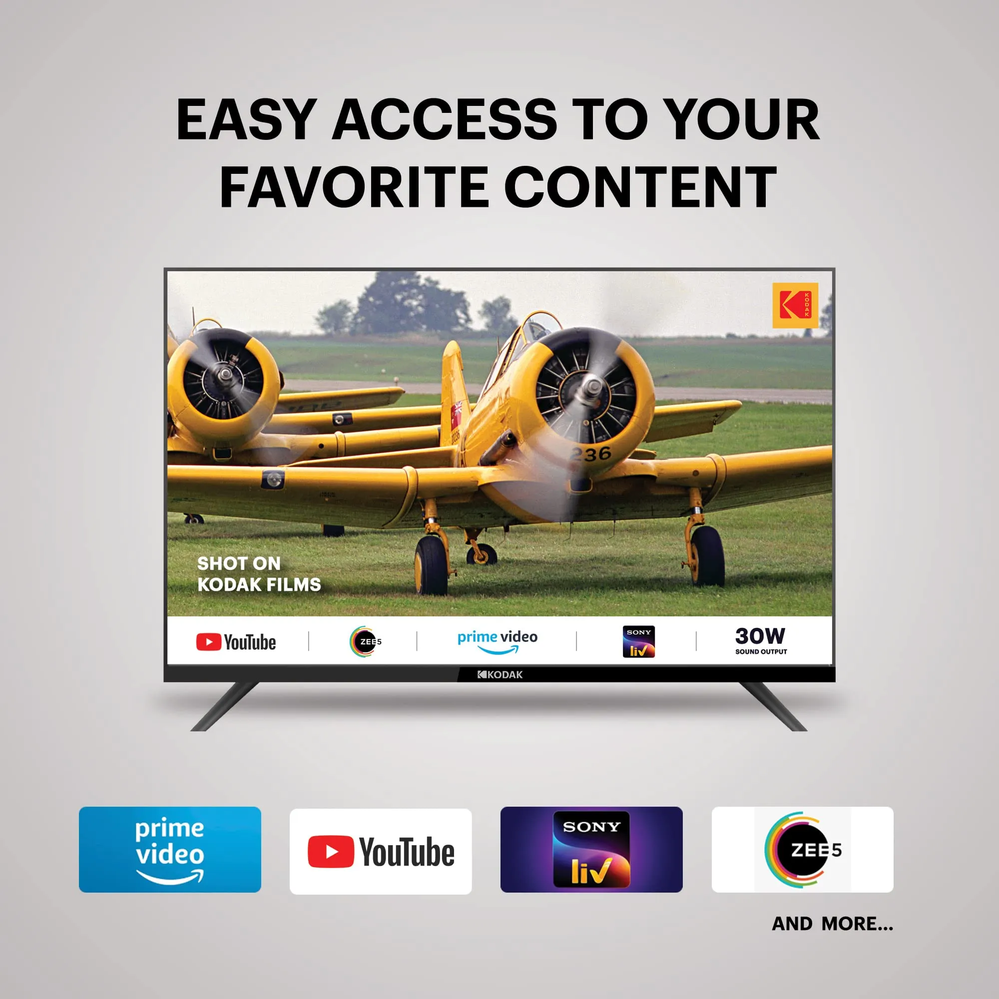 Kodak 80 cm (32 inches) Special Edition Series HD Ready Smart LED TV 32SE5001BL (Black)