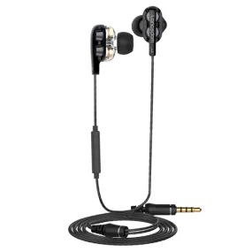 Langsdom Premium Dual Coil Wheat Headset with Integrated Microphone