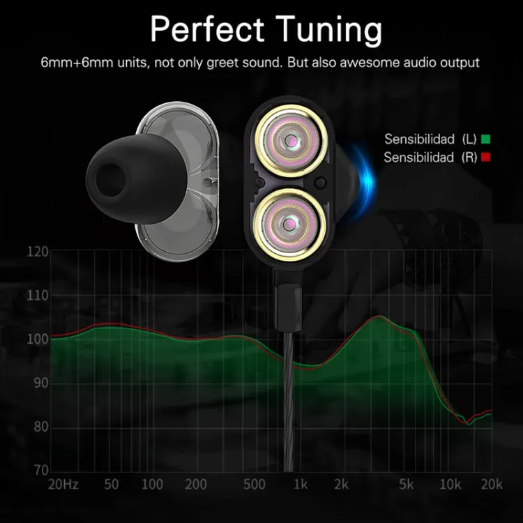 Langsdom Premium Dual Coil Wheat Headset with Integrated Microphone