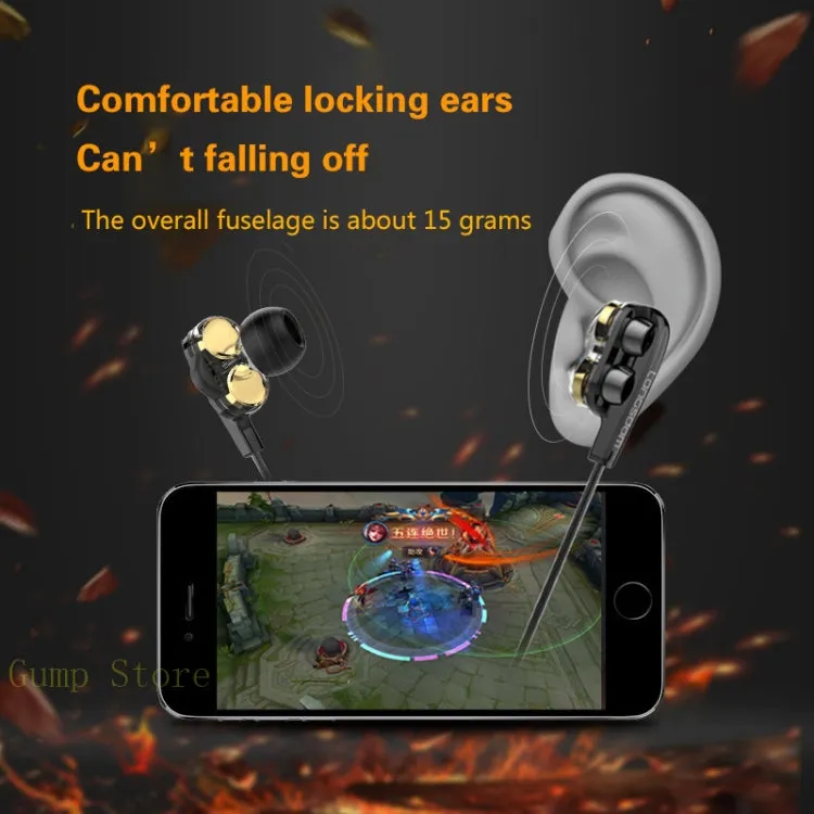 Langsdom Wheat Dual Coil Headphones for Ultimate Audio Experience