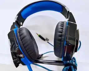 LC&HTWL gaming headset, 7.1 surround sound, head-mounted wired headset, flip mute microphone, PC (artificial leather)