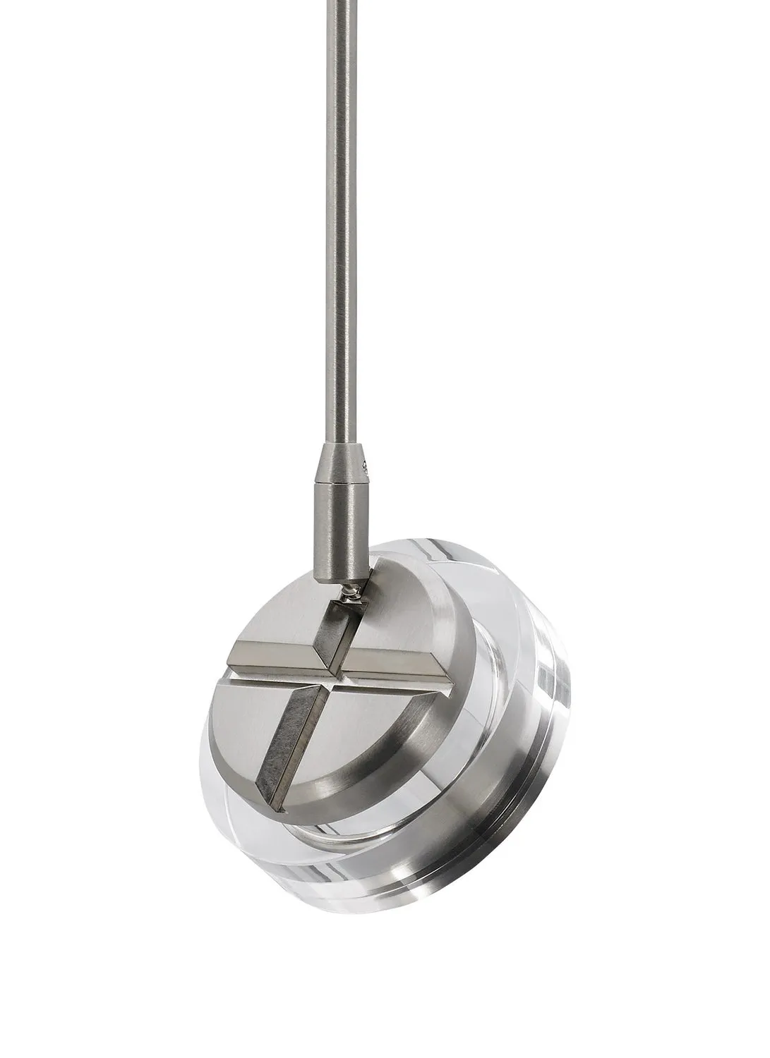 LED Head from the Brim Collection in Satin Nickel Finish by Visual Comfort Modern