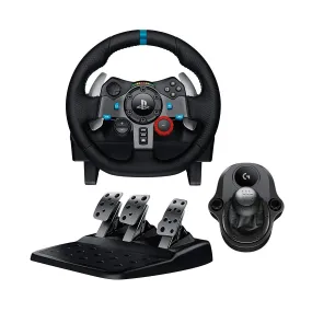 Logitech G29 Driving Force Racing Wheel with Gear Shifter Bundle for PC, PS3, PS4 and PS5