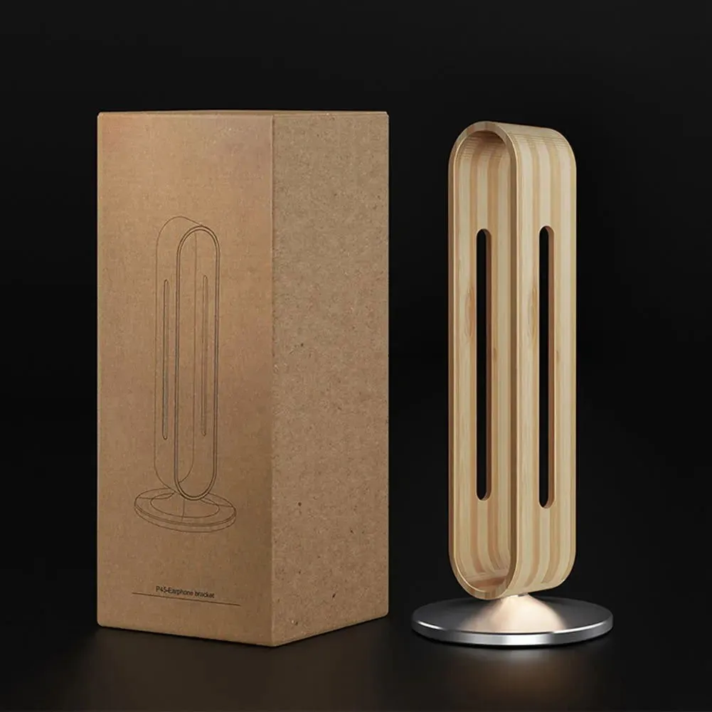 LovelyRLovely Bamboo Wood Aluminum Headphone Stand