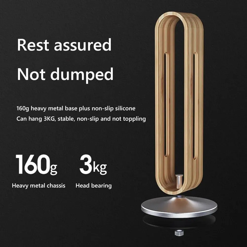 LovelyRLovely Bamboo Wood Aluminum Headphone Stand