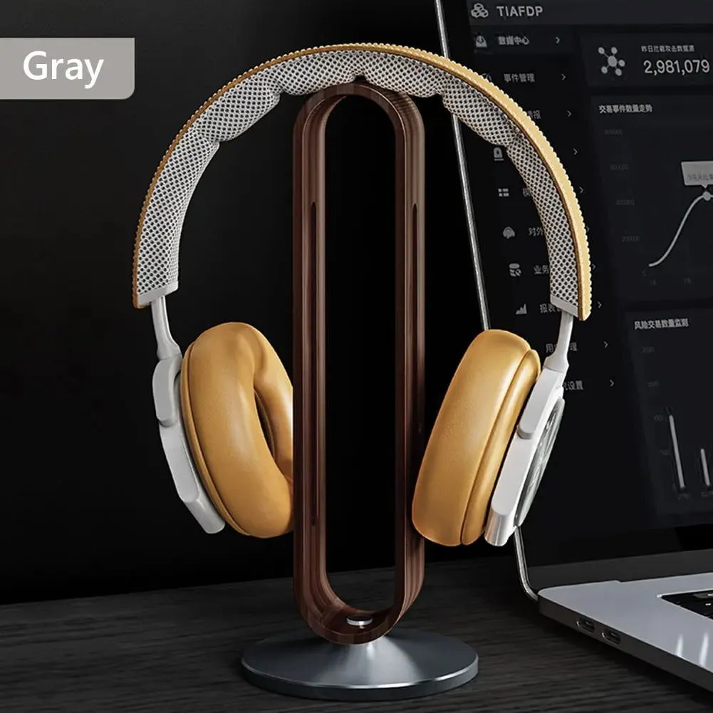 LovelyRLovely Bamboo Wood Aluminum Headphone Stand