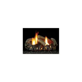 LS18SRAO/LS24SRAO/LS30SRAO Stacked Aged Oak Refractory Log Set
