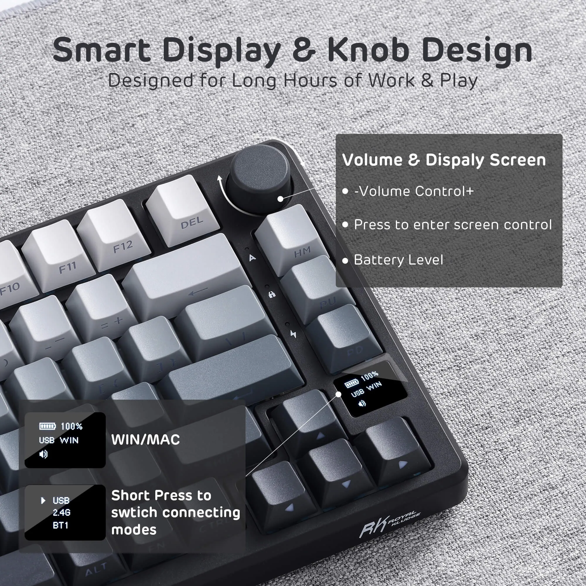 M75 75% Wireless Gaming Keyboard （Side Printed PBT Keycaps）