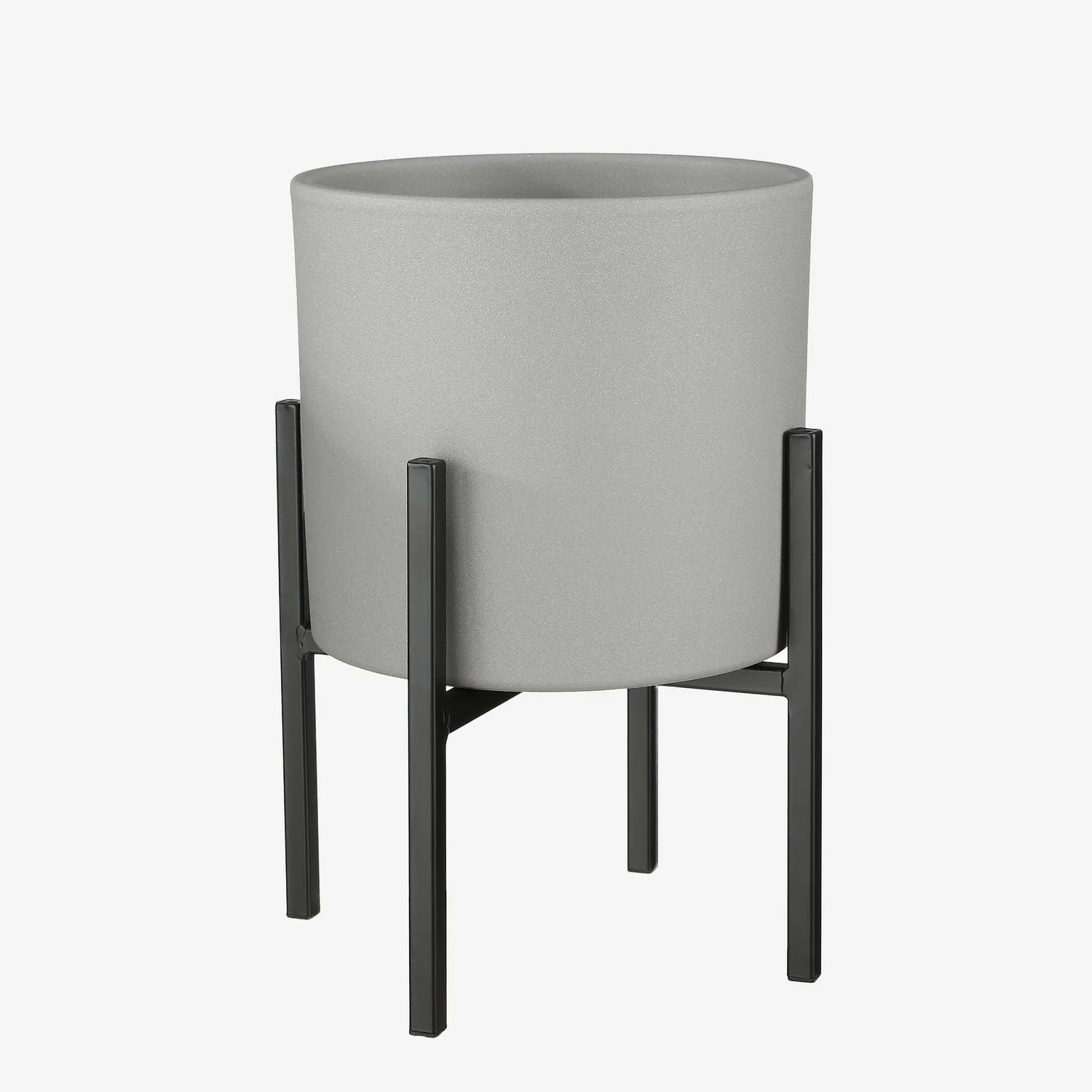 Mica Decorations 24cm Black Ascot Plant Stand