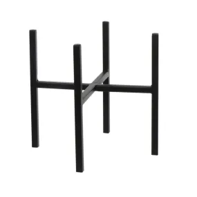 Mica Decorations 24cm Black Ascot Plant Stand