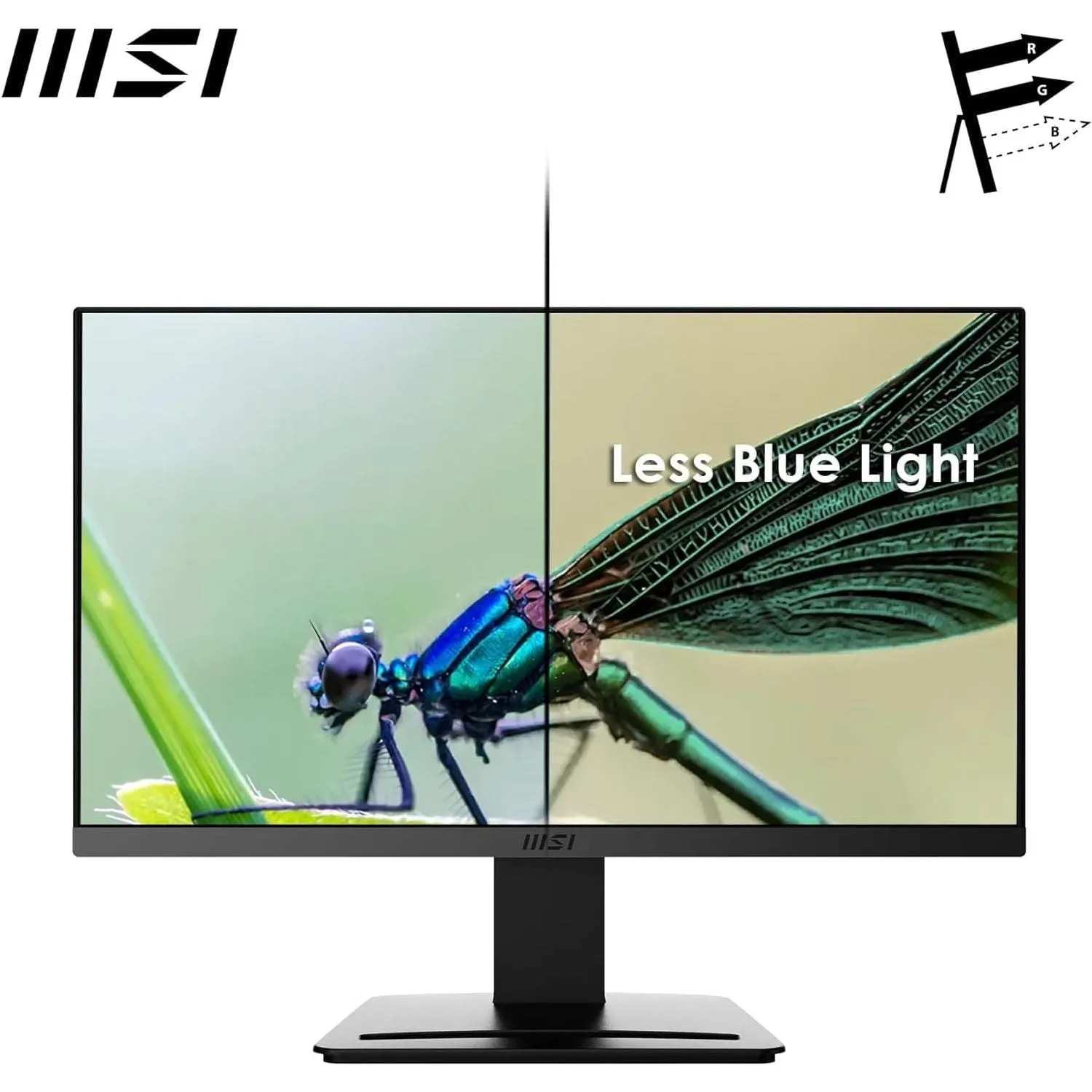 MSI PRO MP223 22.3" FHD 100Hz Monitor, VA, 4ms, FreeSync, HDMI/VGA, Anti-Glare, TÜV Certified