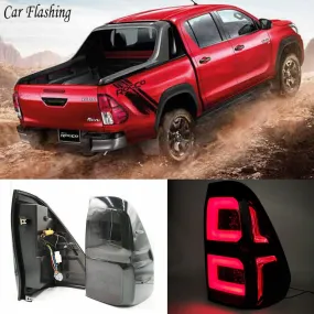 N80 TOYOTA HILUX LED REAR TAIL LIGHTS, TYPE - DARK KNIGHT