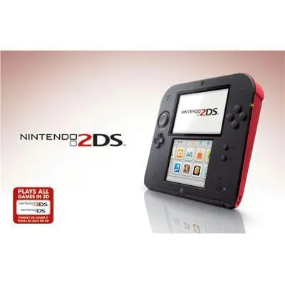 Nintendo 2ds Crimson Red