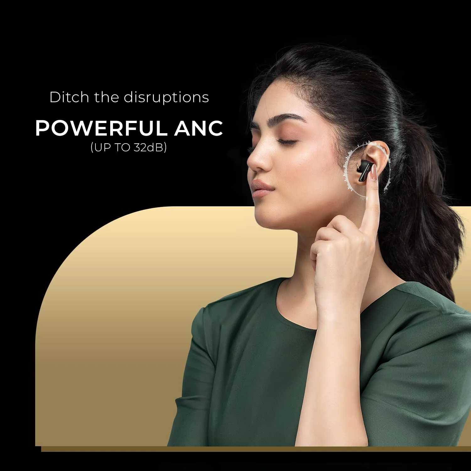 Noise Buds N1 Pro in-Ear Truly Wireless Earbuds with Metallic Finish, ANC(Upto 30dB), 60H of Playtime, Dual Pairing, Instacharge(10 min=200 min), BT v5.3(Chrome Beige)