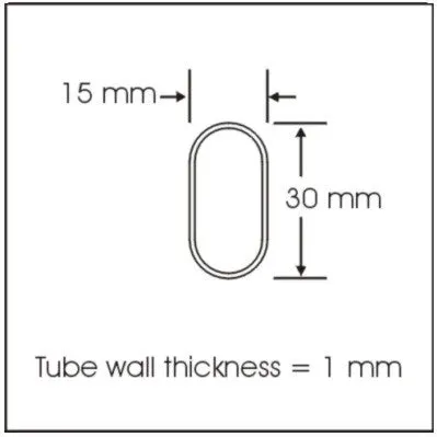 Novara 18in Under Shelf Oval Rod Kit