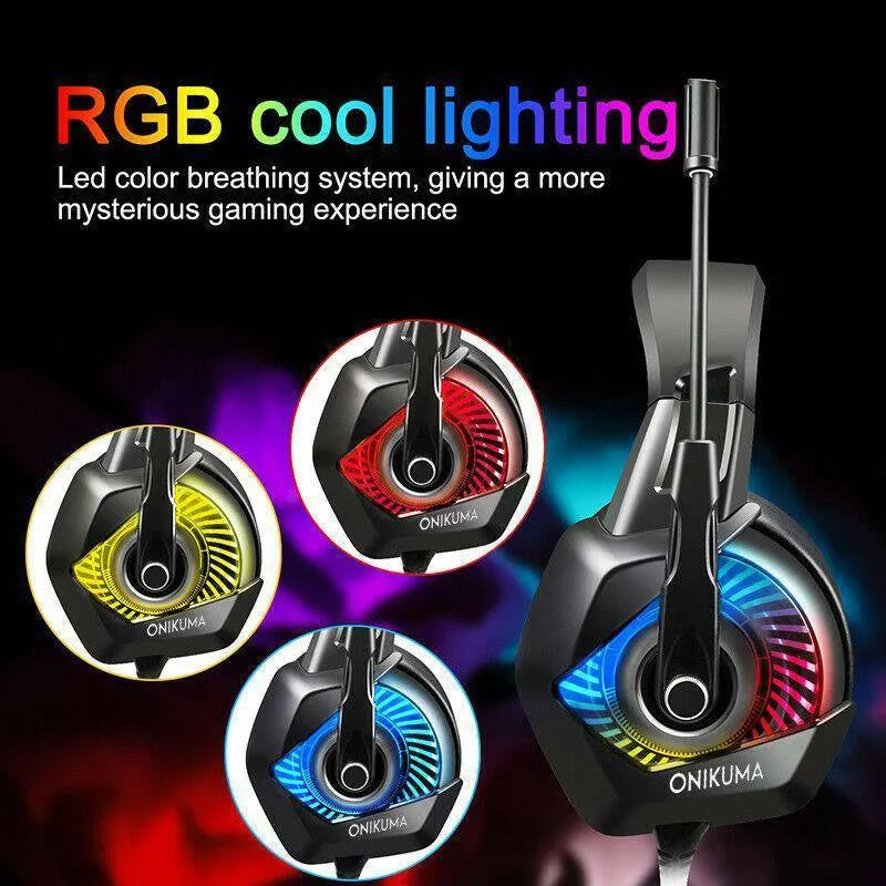 ONIKUMA K6 Gaming Headset with RGB Light