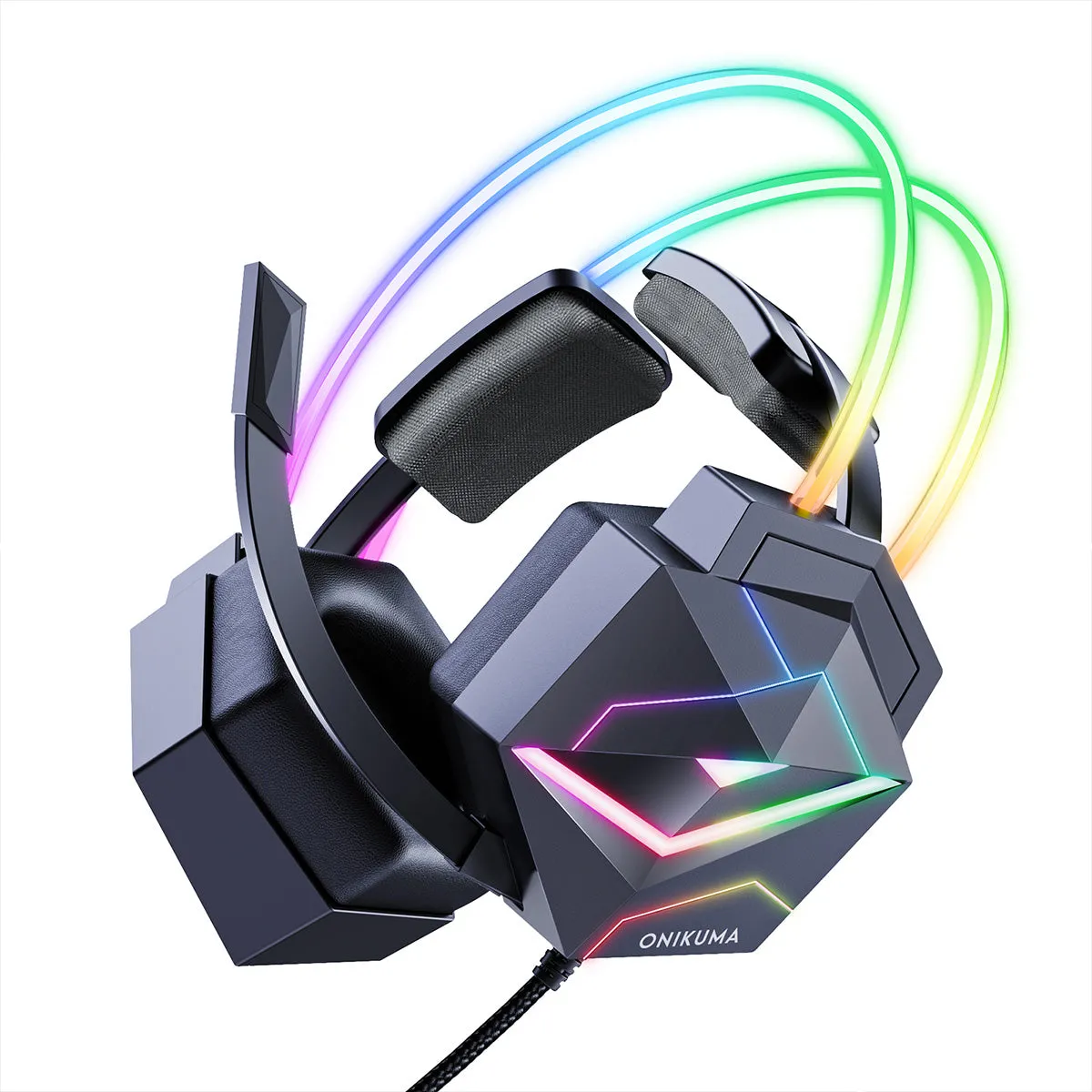ONIKUMA X20 RGB Wired Gaming Headset for PS4 PC Xbox