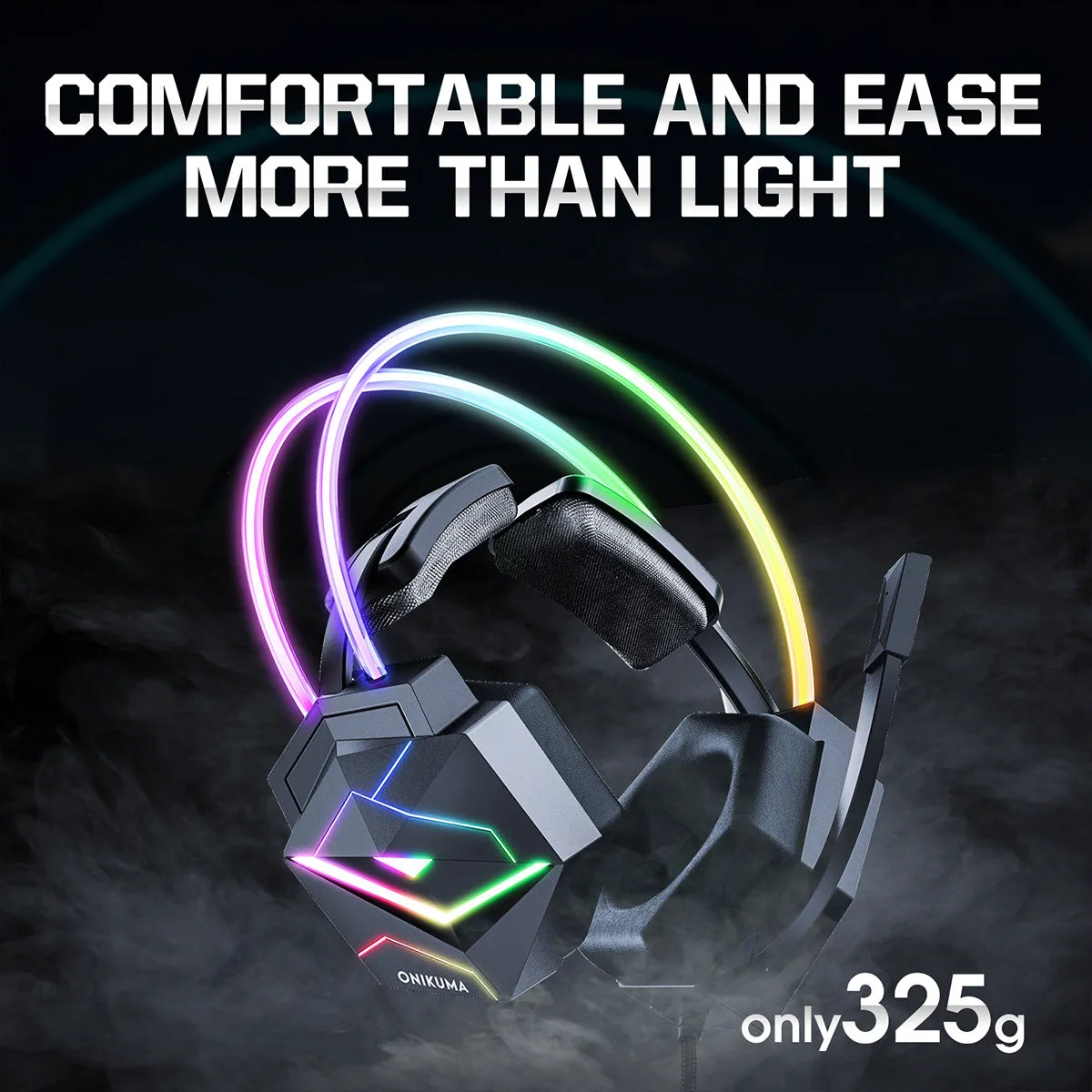 ONIKUMA X20 RGB Wired Gaming Headset for PS4 PC Xbox