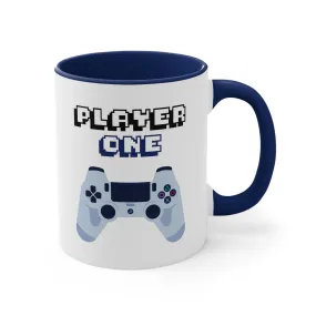 Player One Accent Coffee Mug, 11oz