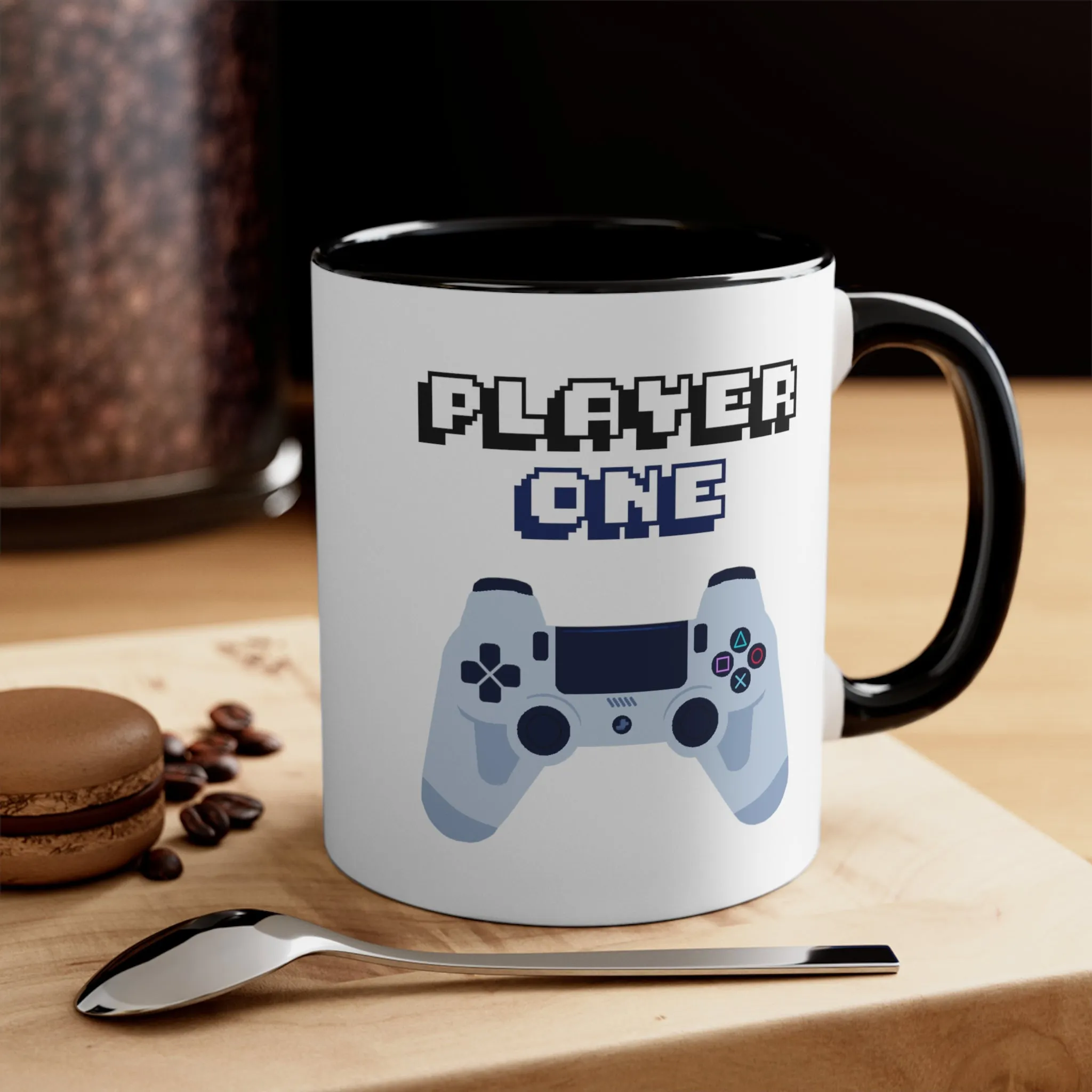 Player One Accent Coffee Mug, 11oz