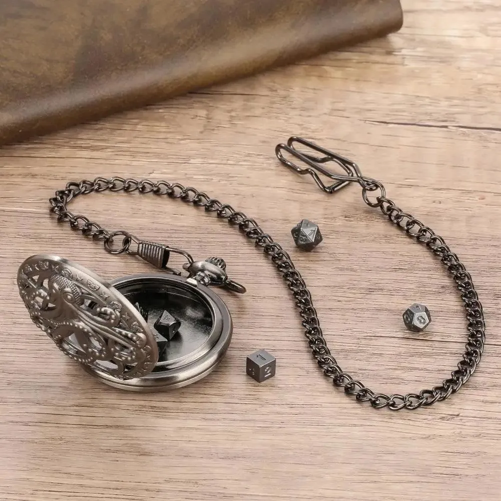 Pocket Watch w/ Mini Dice