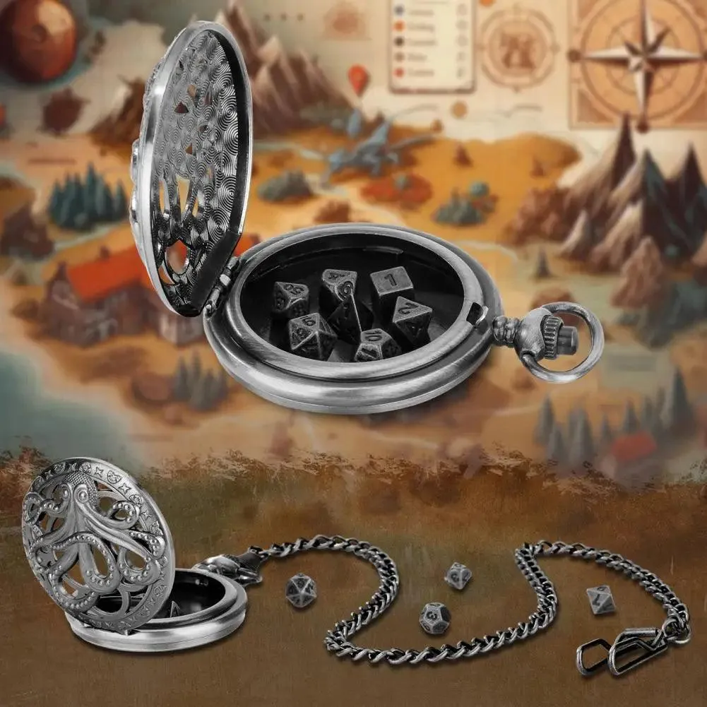 Pocket Watch w/ Mini Dice
