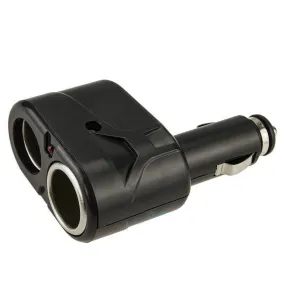 premium CableVantage Dual 2 Socket Splitter Car Cigarette Lighter Charger Adapter