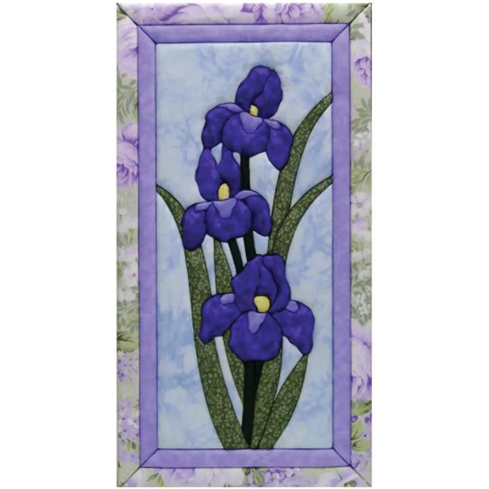 Quilt-Magic No Sew Wall Hanging Kit - Iris