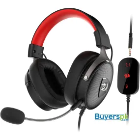 Redragon H520 Icon Wired Gaming Headset, 7.1 Surround Sound - Memory Foam Earpads - 50mm Drivers