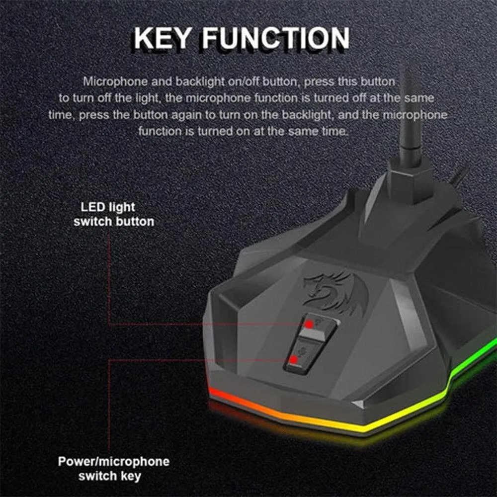 Redragon Stix GM99 Wired RGB Gaming Microphone