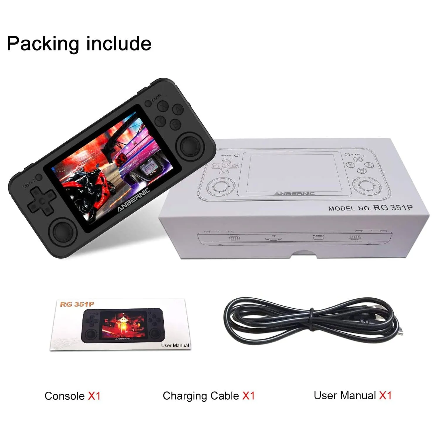 RG351P Handheld Game Console
