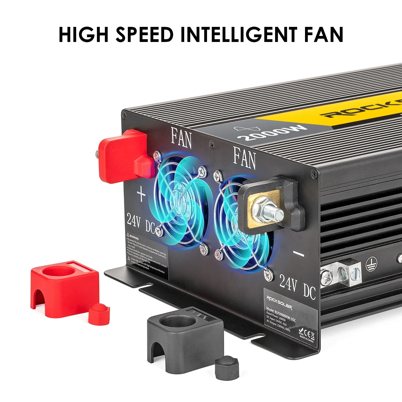 ROCKSOLAR 2000W 12V Pure Sine Wave Power Inverter