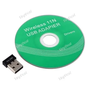 RTL8188 150M Mini USB Wireless Network Card WiFi Signal Transmitter Receiver Desktop WLAN Adapter with Disc