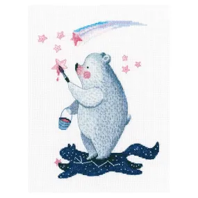 RTO Counted Cross Stitch Kit 6.5"X8.25" - Sparking The Stars (16 Count)*