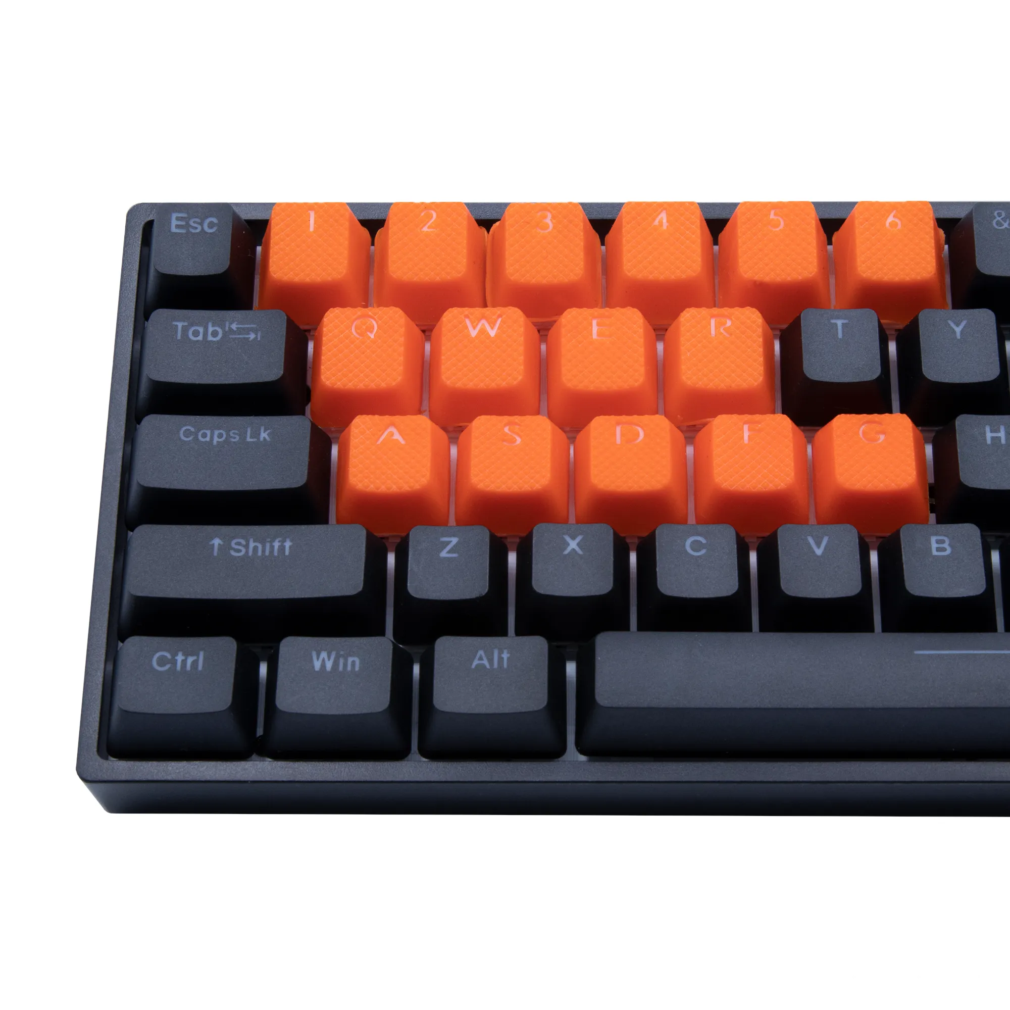 Rubberized Gaming Keycaps (Orange)