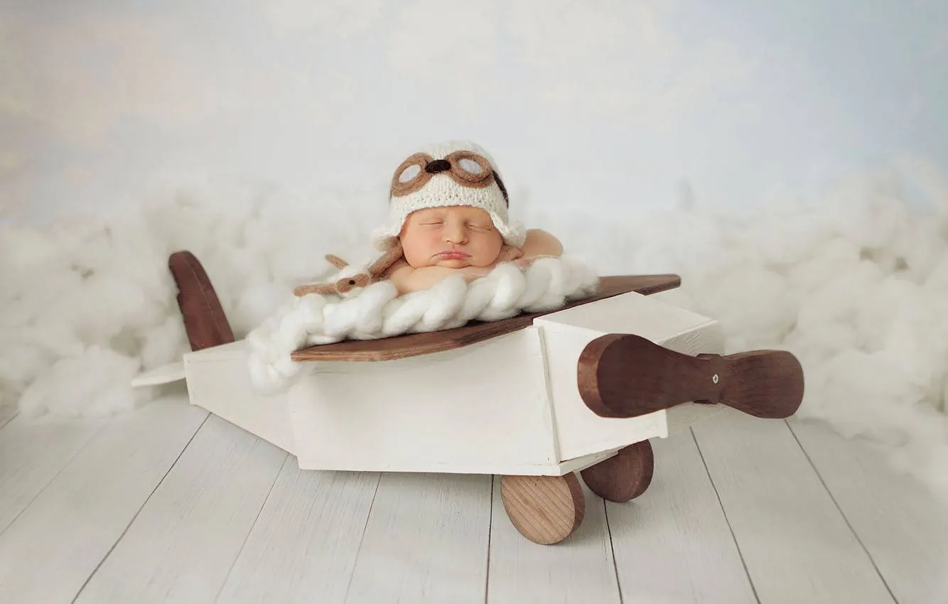 Rustic Airplane - White
