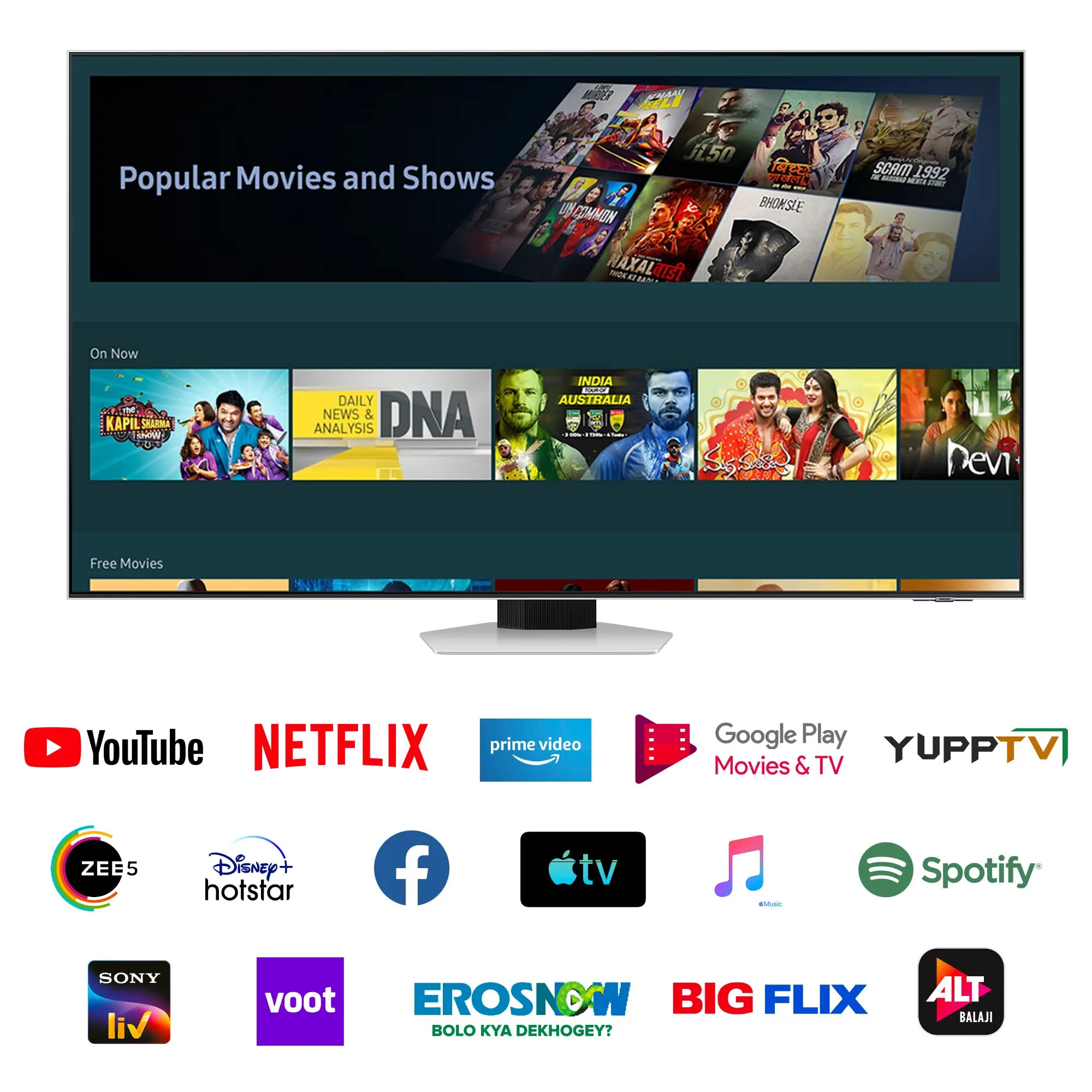 Samsung 138 cm (55 inches) 4K Ultra HD Smart NEO QLED TV QA55QN85BAKLXL (Bright Silver)
