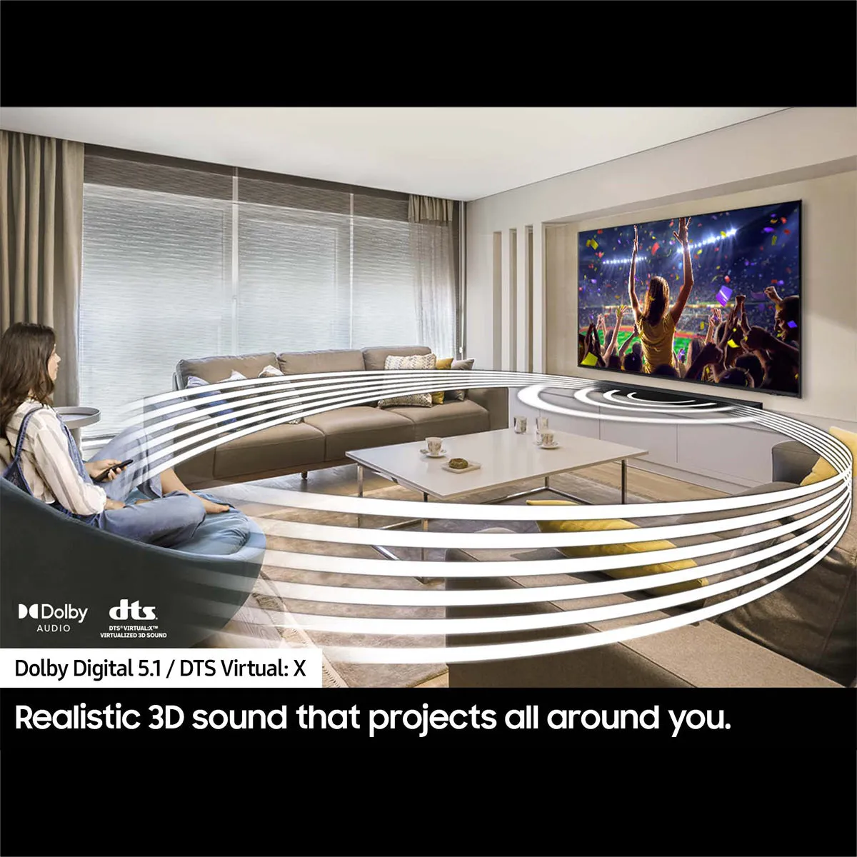 Samsung HW-B750D 5.1-Channel Soundbar with Wireless Subwoofer (Black)